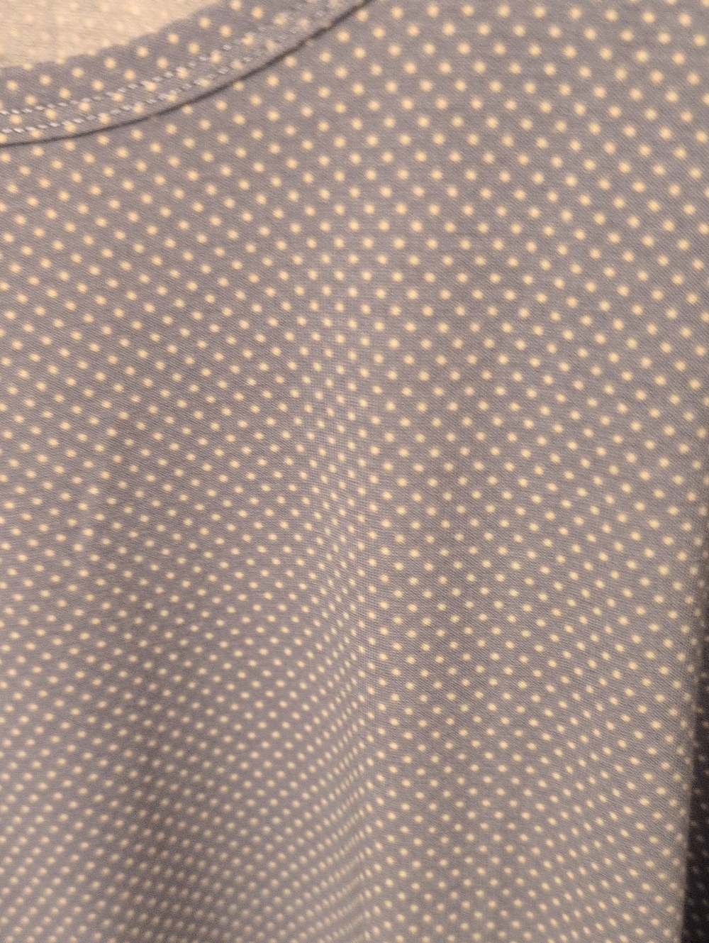 NWT Blue and White Polka Dot pattern LuLaRoe Long Sleeve Blouse M